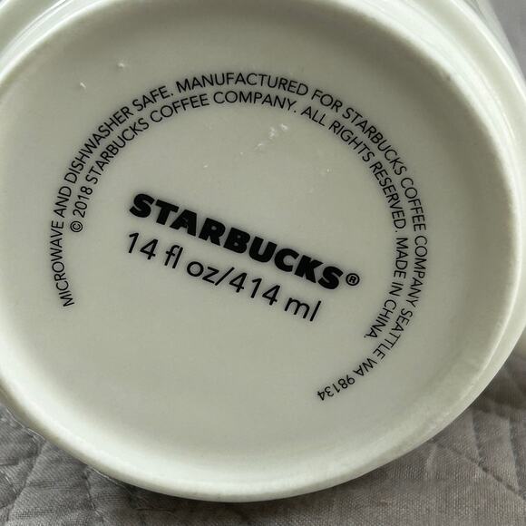 Starbucks Coffee Company Mug Seattle WA Est. 1971 14 oz. 1998 Great Condition - Picture 6 of 7